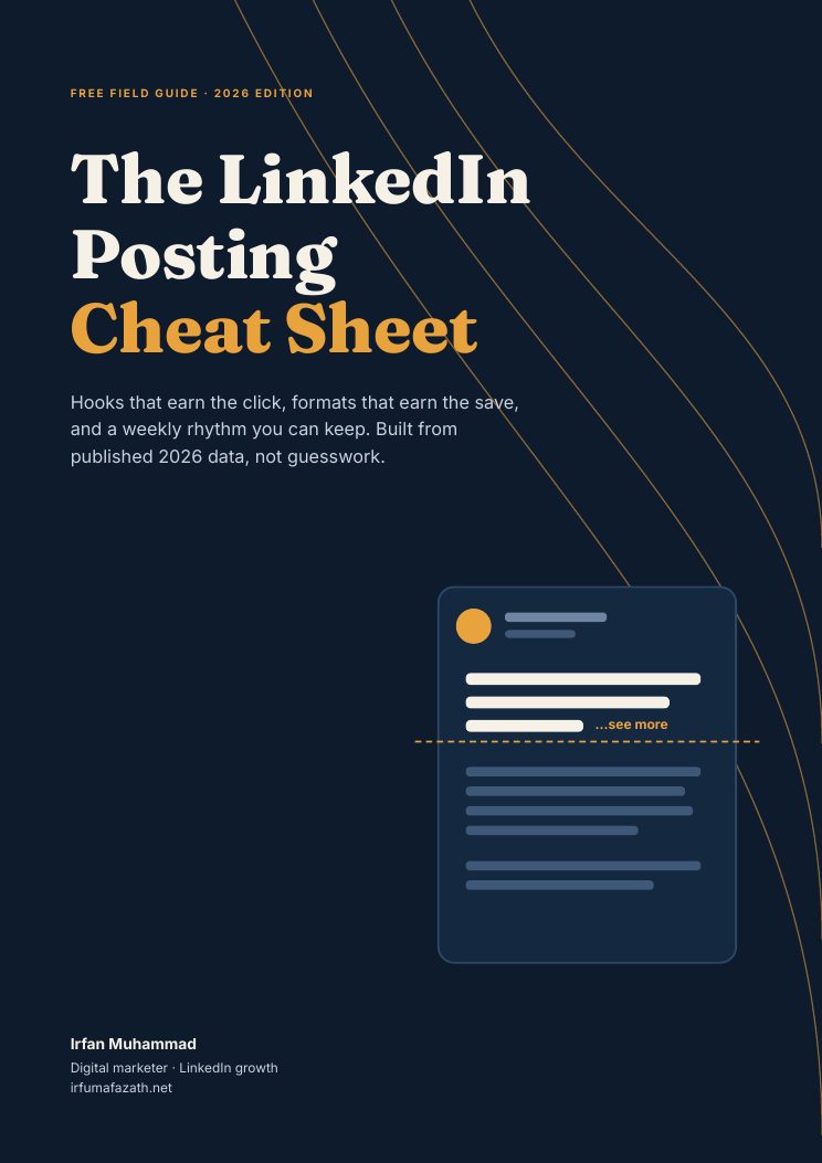 Cover of The LinkedIn Posting Cheat Sheet